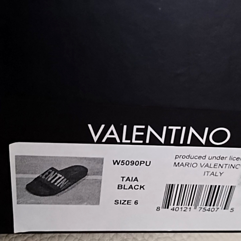 Valentino by Mario Valentino Black Slide Shoes - Picture 11 of 12